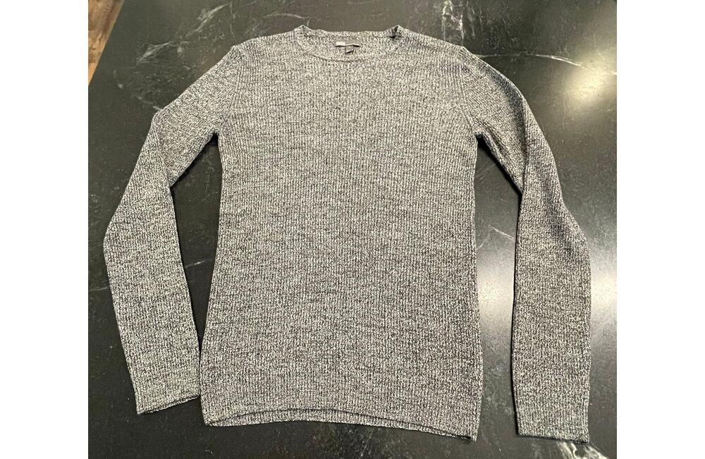 ASOS mens charcoal heather knit fitted look sweater XL (42-44)